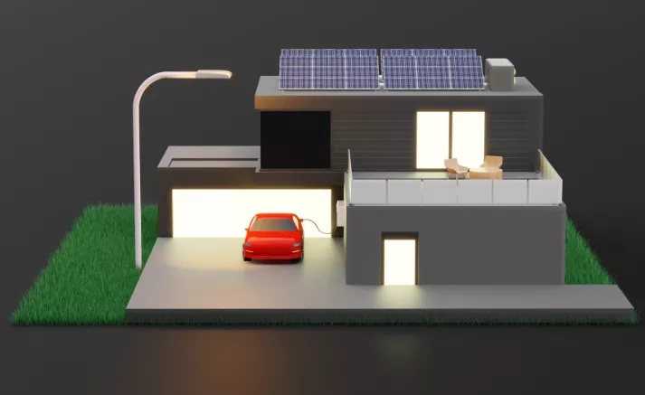 Schéma panneaux solaires